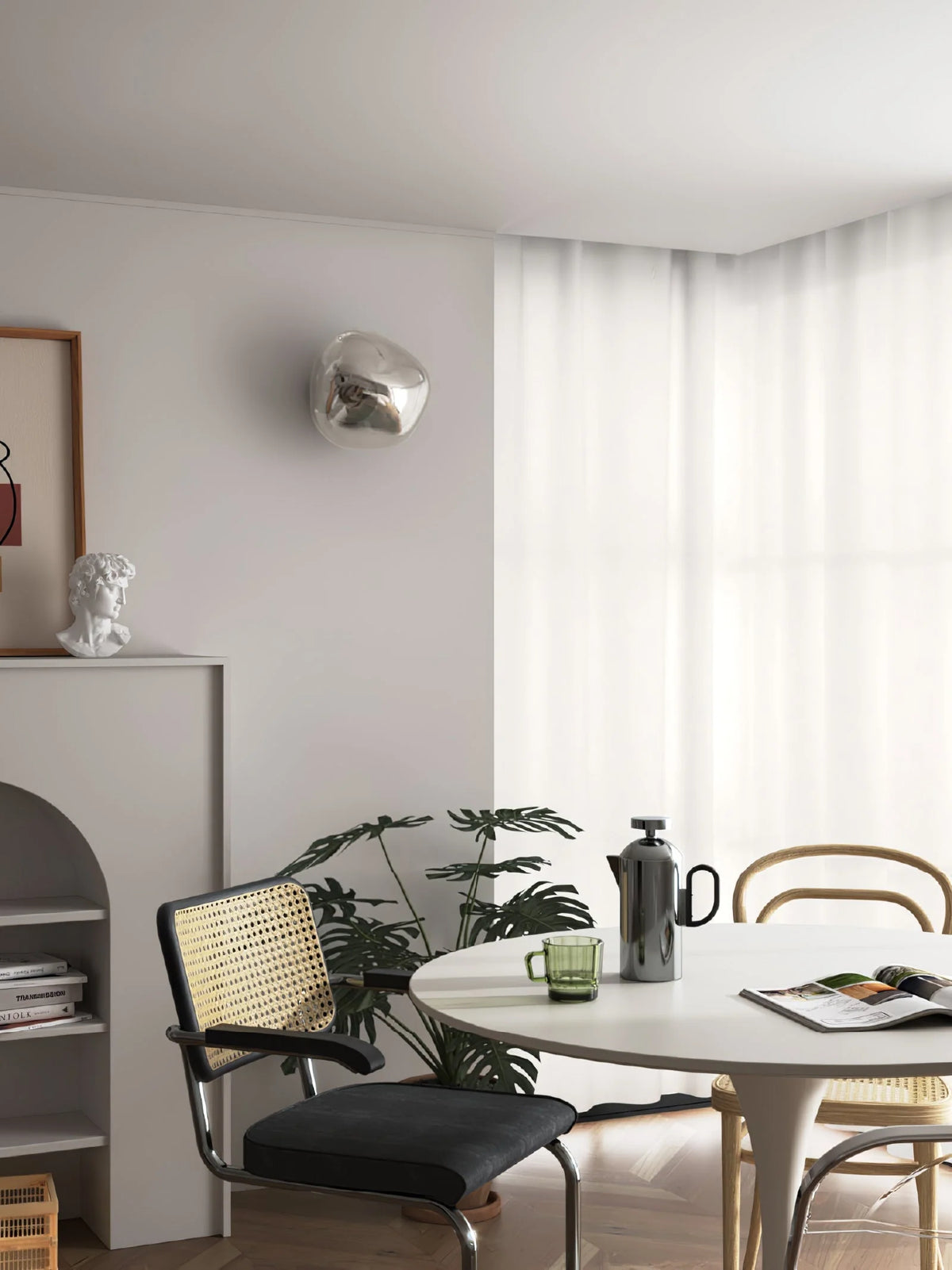 Indoor Wall Lamp | Circular Metal Body & Acrylic Rim | Damp Rated