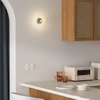 Indoor Wall Lamp | Circular Metal Body & Acrylic Rim | Damp Rated