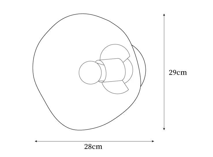 Indoor Wall Lamp | Circular Metal Body & Acrylic Rim | Damp Rated