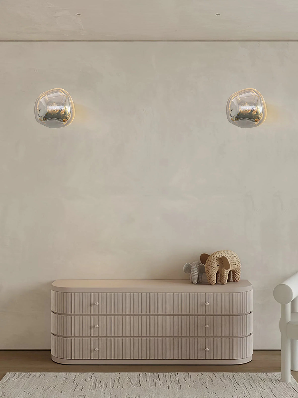 Indoor Wall Lamp | Circular Metal Body & Acrylic Rim | Damp Rated