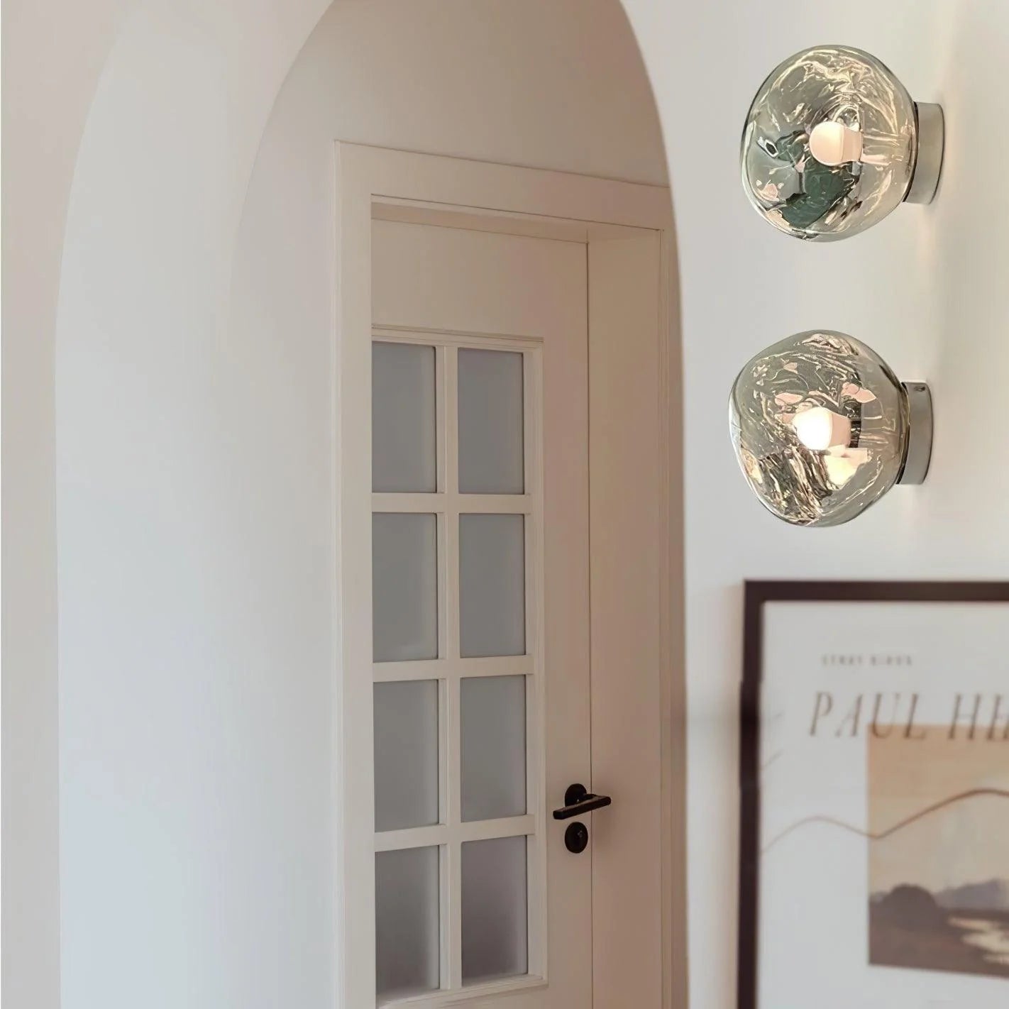 Indoor Wall Lamp | Circular Metal Body & Acrylic Rim | Damp Rated