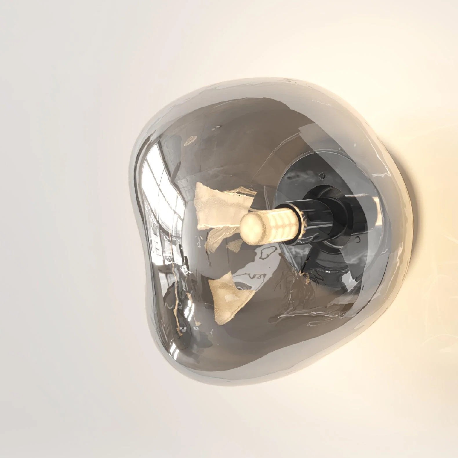 Indoor Wall Lamp | Circular Metal Body & Acrylic Rim | Damp Rated