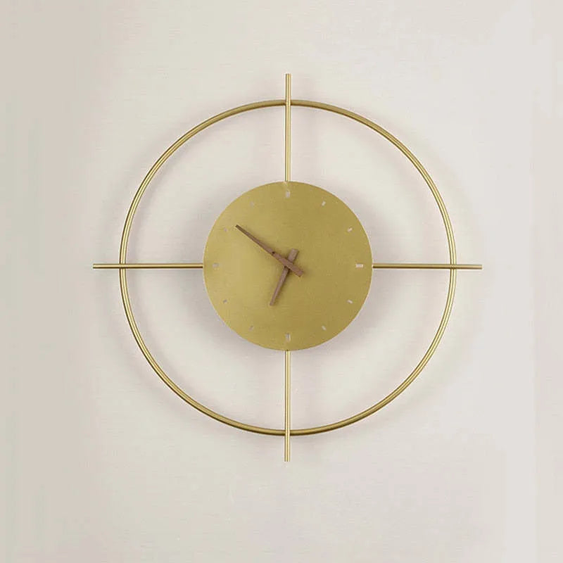 Wall Lamp with Clock | Rectangular Metal Frame & Acrylic Shade | Warm White LED