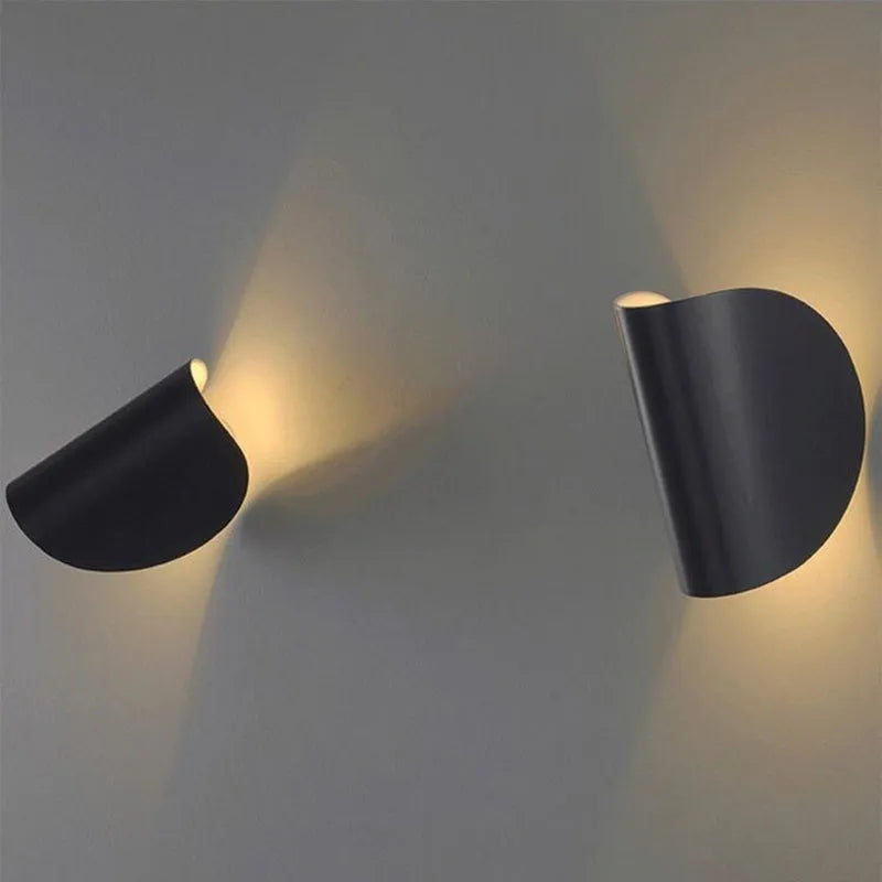 Indoor Wall Lamp | 360° Rotatable Metal Shade | LED Bulb Included