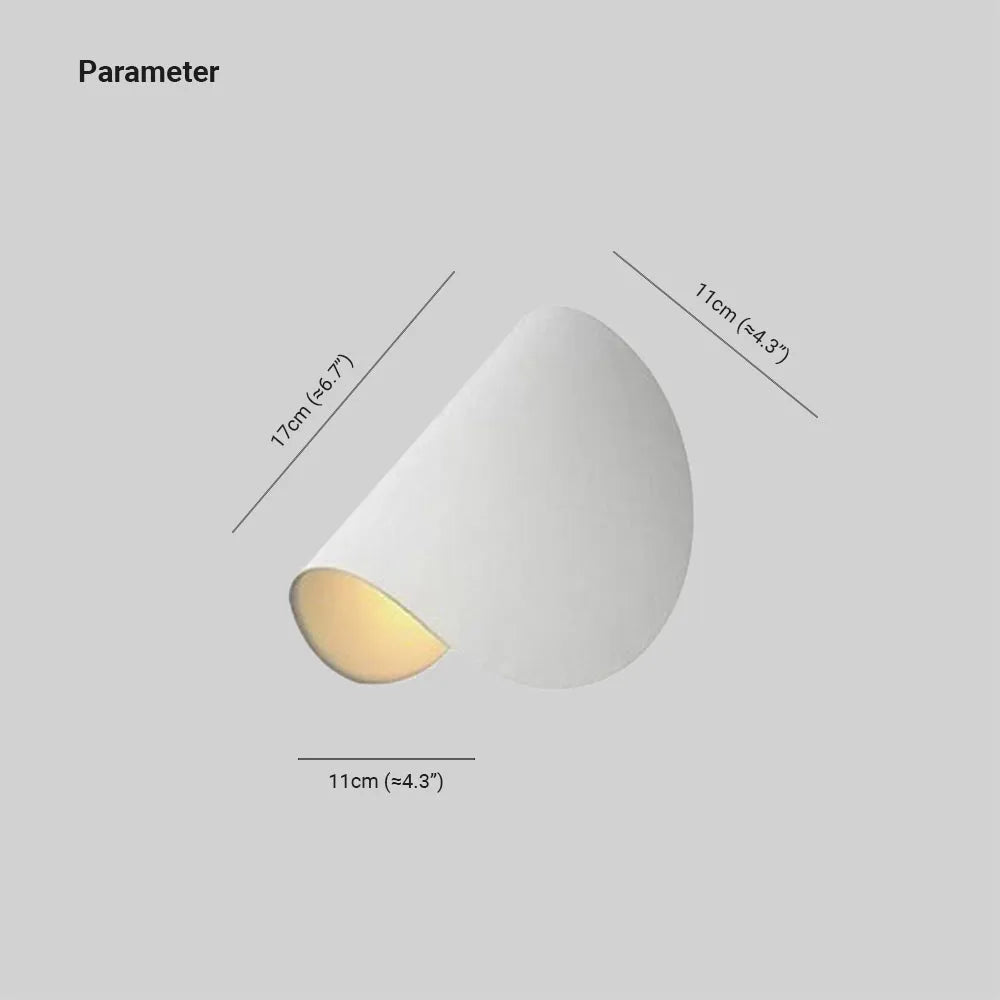 Indoor Wall Lamp | 360° Rotatable Metal Shade | LED Bulb Included