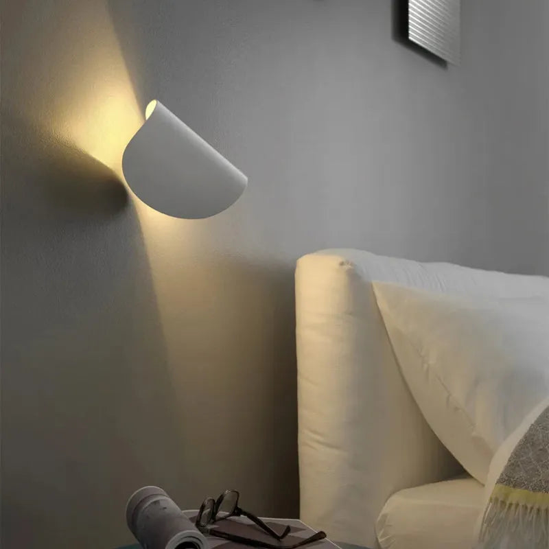 Indoor Wall Lamp | 360° Rotatable Metal Shade | LED Bulb Included