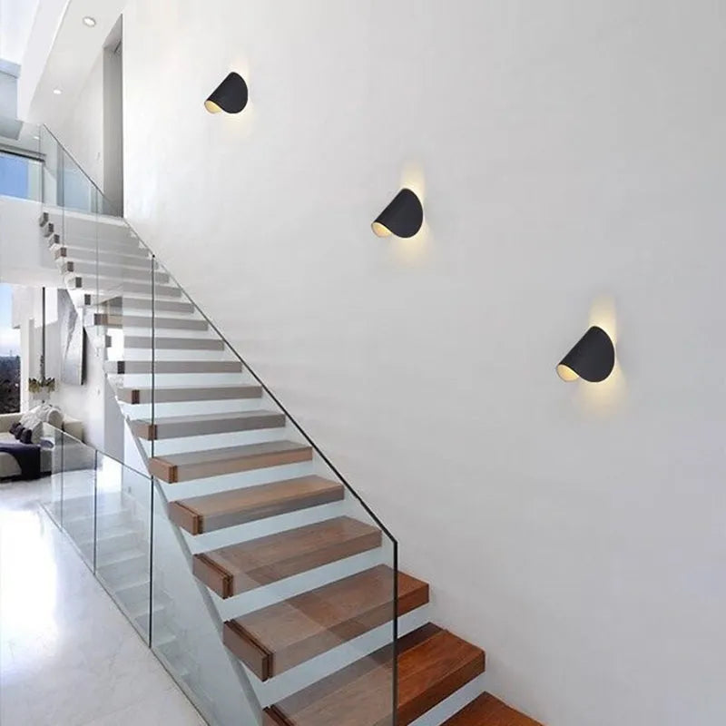 Indoor Wall Lamp | 360° Rotatable Metal Shade | LED Bulb Included
