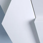 LED Wall Lamp | 3D Geometric Design | Polished Metal & Acrylic
