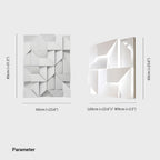LED Wall Lamp | 3D Geometric Design | Polished Metal & Acrylic