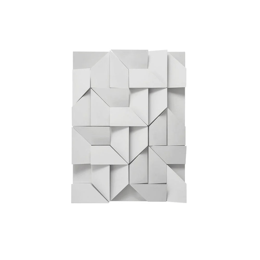 LED Wall Lamp | 3D Geometric Design | Polished Metal & Acrylic