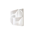 LED Wall Lamp | 3D Geometric Design | Polished Metal & Acrylic