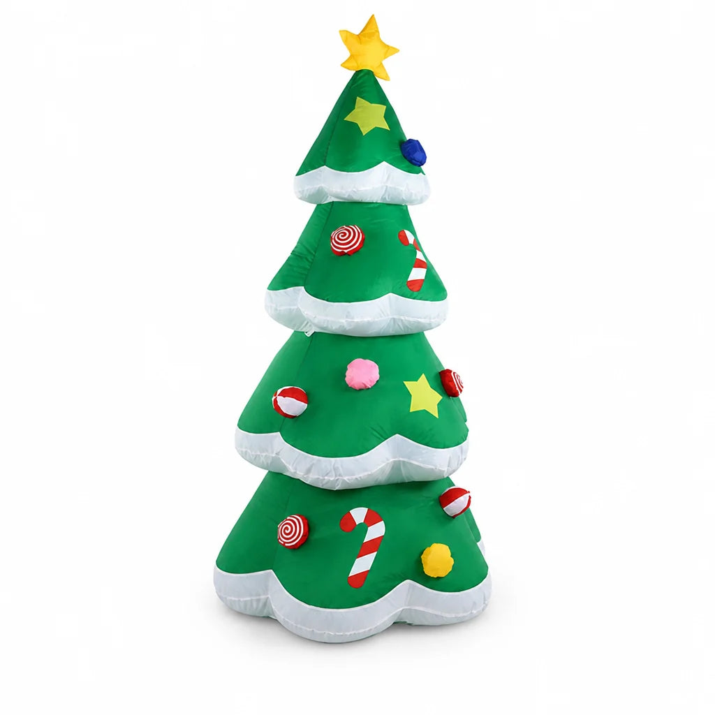 Inflatable Christmas Tree | Warm LED & Battery-Operated | 1.5 m Height