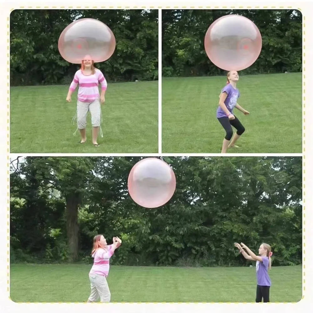 Inflatable Play Ball | Tear-Resistant Transparent | Set of 3
