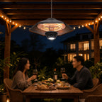 Infrared Patio Heater | Ceiling-Mounted & Remote-Controlled | Carbon Fiber Heating Element