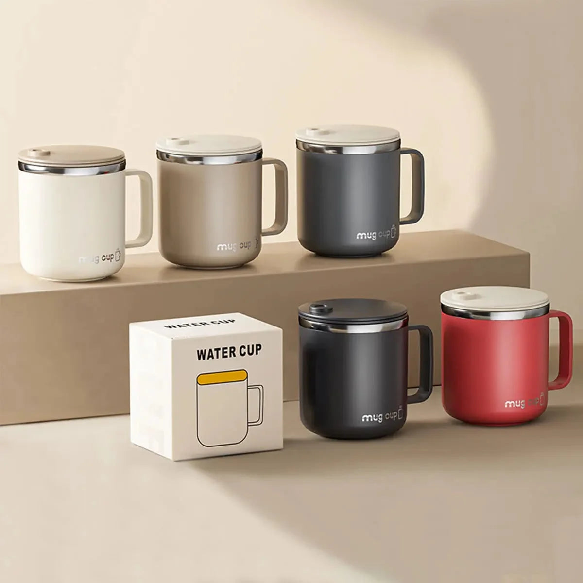 Insulated Coffee Mug | Double-Walled Stainless Steel & Leak-Proof Lid | 400 ml