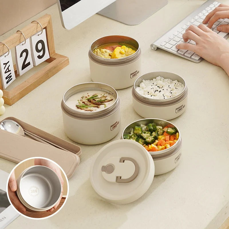 Insulated Lunch Box | Stainless Steel & Stackable