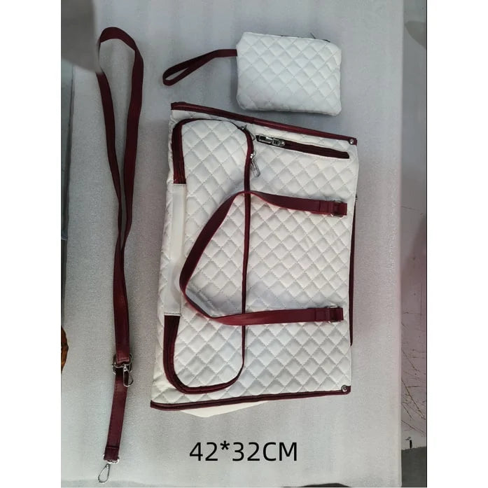 Insulated Lunch Tote | Quilted Faux Leather & Dual Compartment