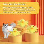Interactive Cat Toy | Fluttering Wings & Quacking Sound | USB-Rechargeable