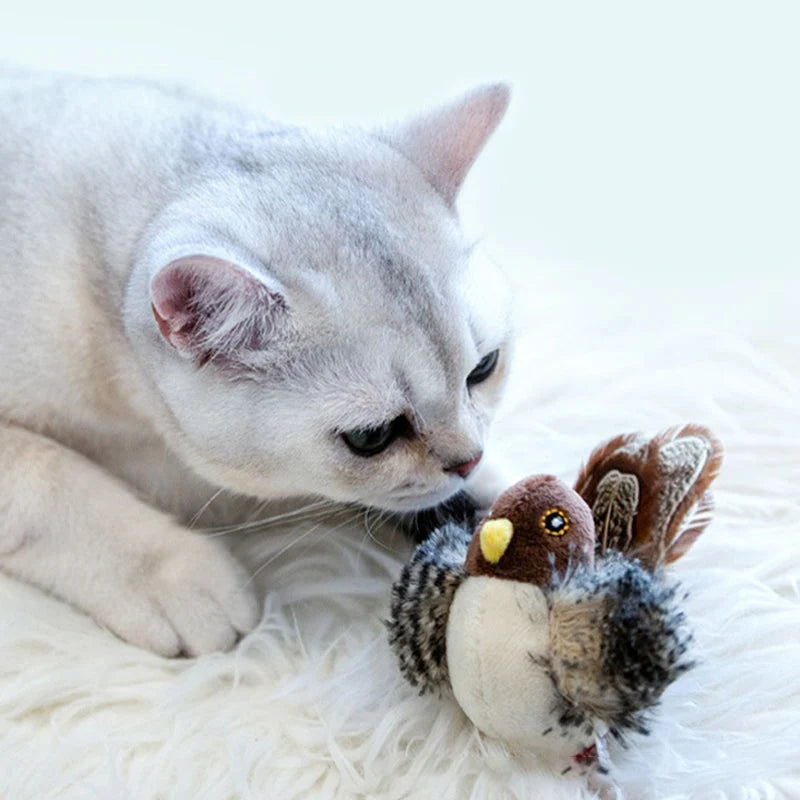 Interactive Cat Toy | Realistic Chirping & Movement