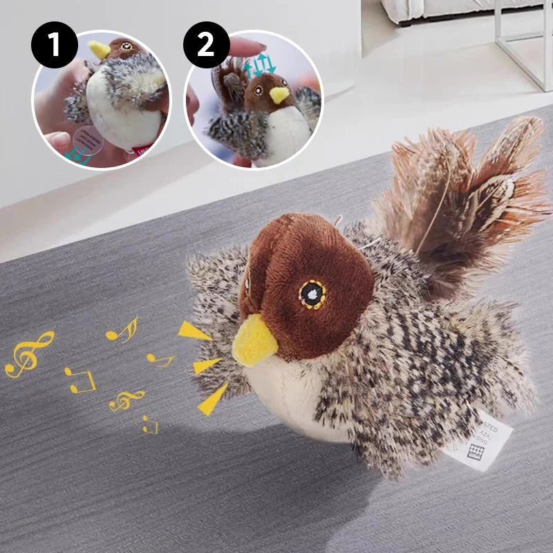 Interactive Cat Toy | Realistic Chirping & Movement