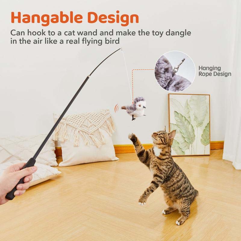 Interactive Cat Toy | Realistic Chirping & Movement