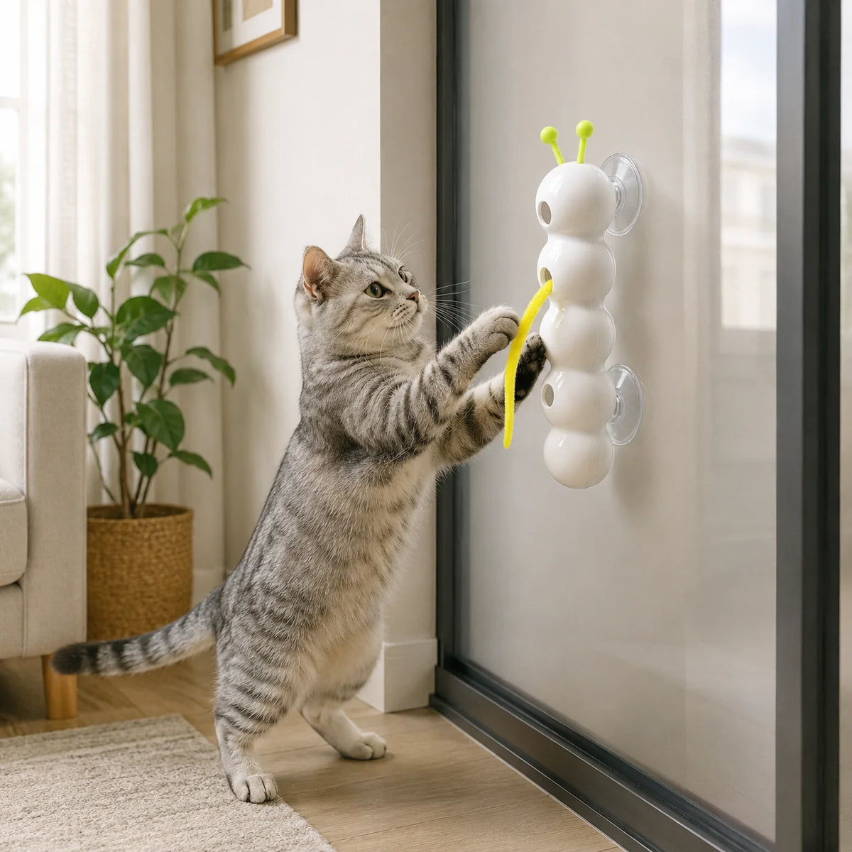 Interactive Cat Toy | Smart Motion & Window/Wall Mount