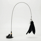 Interactive Cat Toy | Strong Suction-Cup Base & Flexible Steel Rod