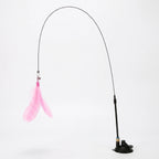 Interactive Cat Toy | Strong Suction-Cup Base & Flexible Steel Rod