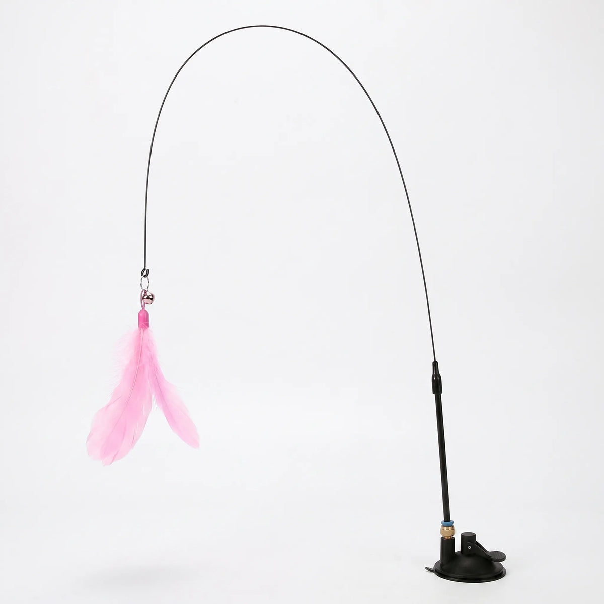 Interactive Cat Toy | Strong Suction-Cup Base & Flexible Steel Rod