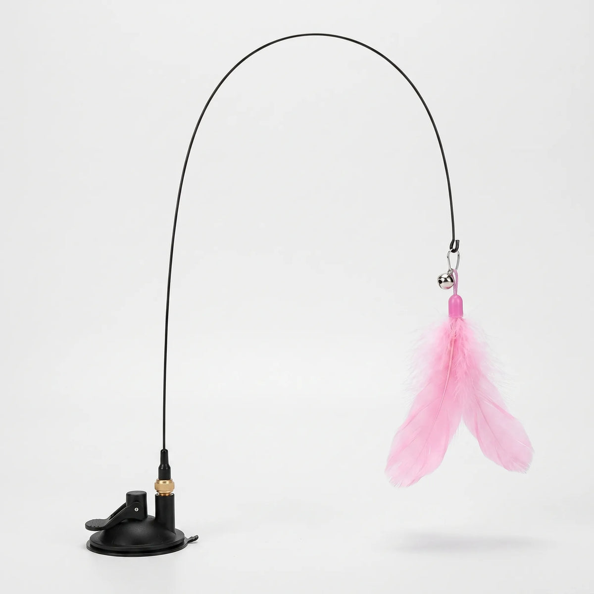 Interactive Cat Toy | Strong Suction-Cup Base & Flexible Steel Rod