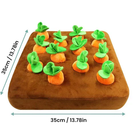 Interactive Dog Toy | 12-Compartment Snuffle Puzzle & Machine-Washable Base