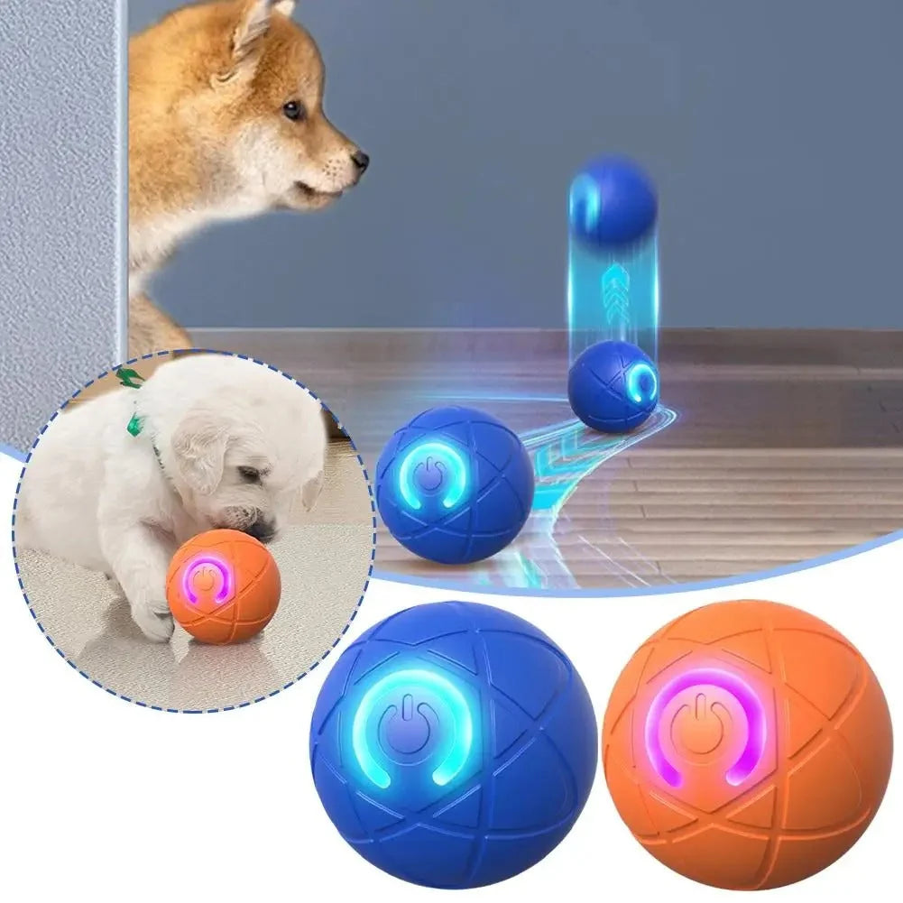 Interactive Pet Ball | Self-Moving & LED Light | Rechargeable