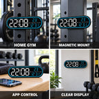 Interval Timer | App-Controlled & Large LED | Magnetic Attachment