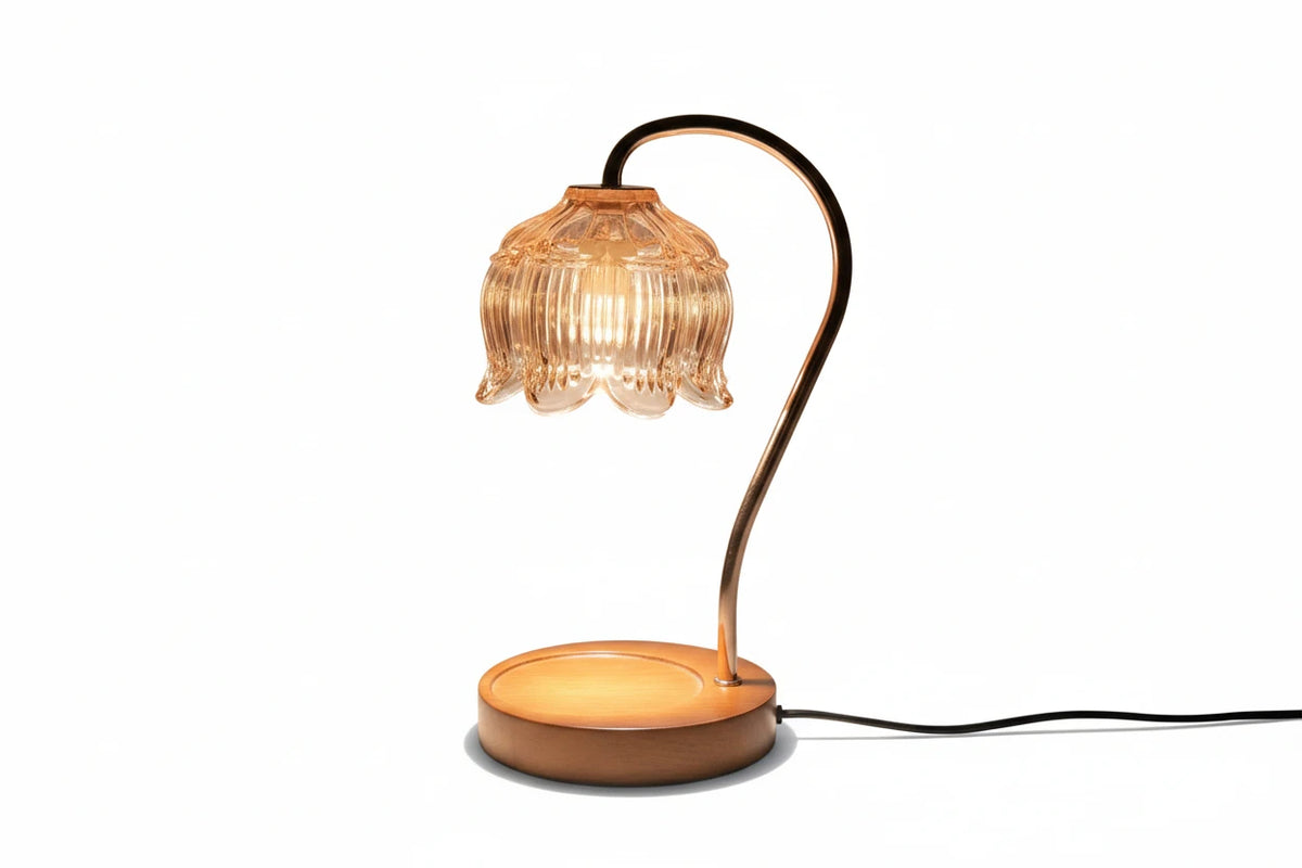 Ivey Glass Candle Warmer Lamp