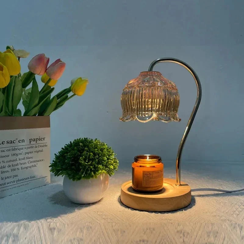 Ivey Glass Candle Warmer Lamp