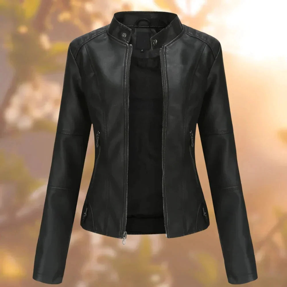 Jacket | Premium Leather & Stand-Up Collar