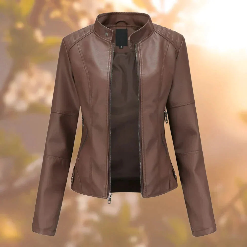 Jacket | Premium Leather & Stand-Up Collar