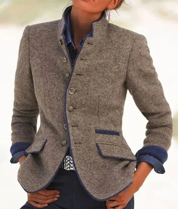 Jacket | Solid Color Long Sleeve | Comfortable Fit