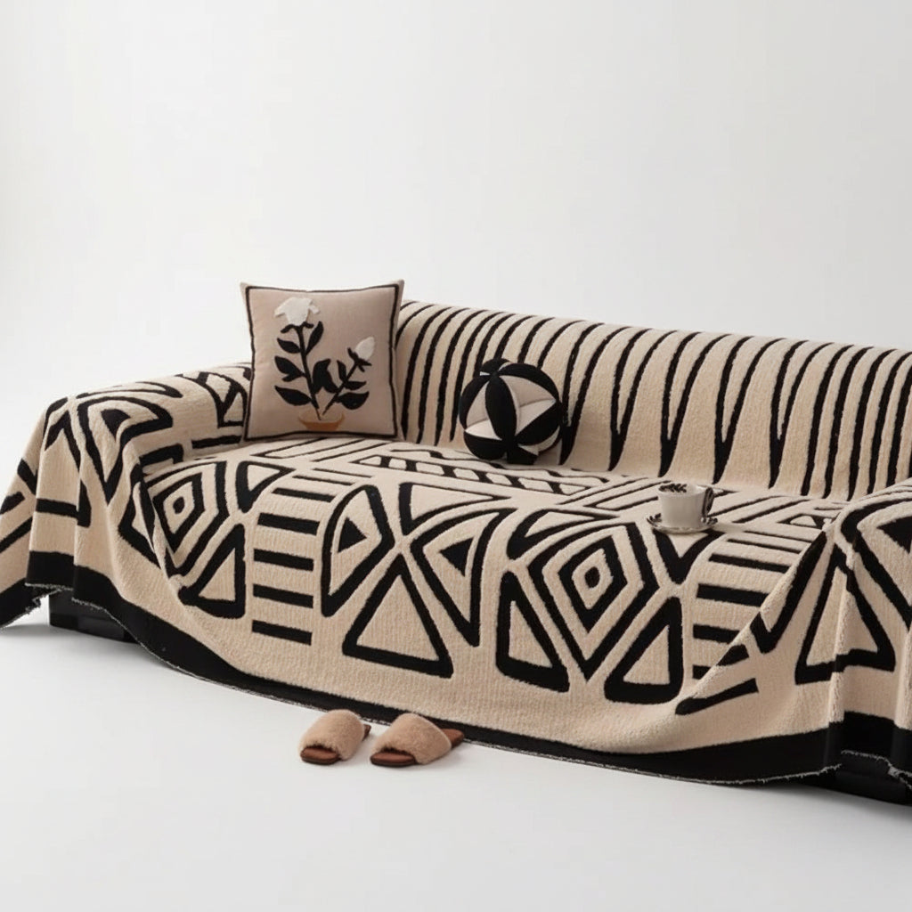 Jacquard Maze Sofa Cover