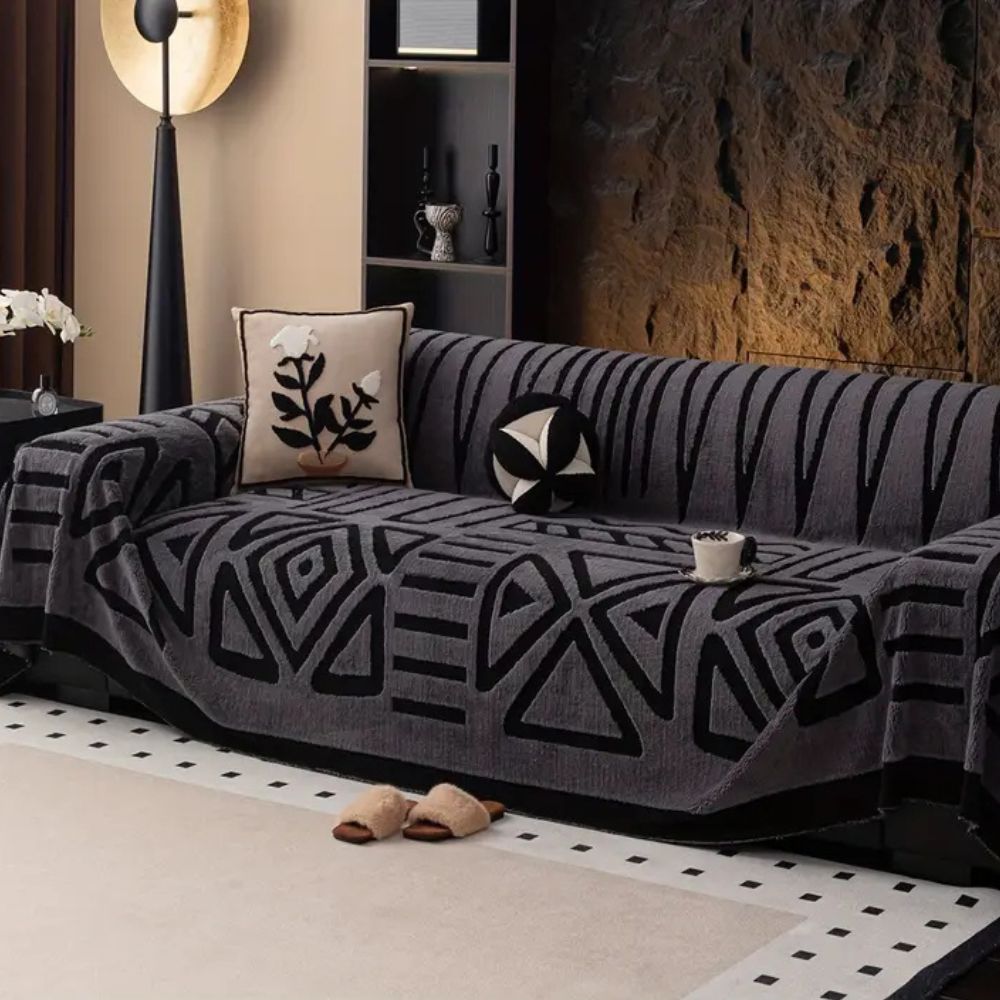 Jacquard Maze Sofa Cover
