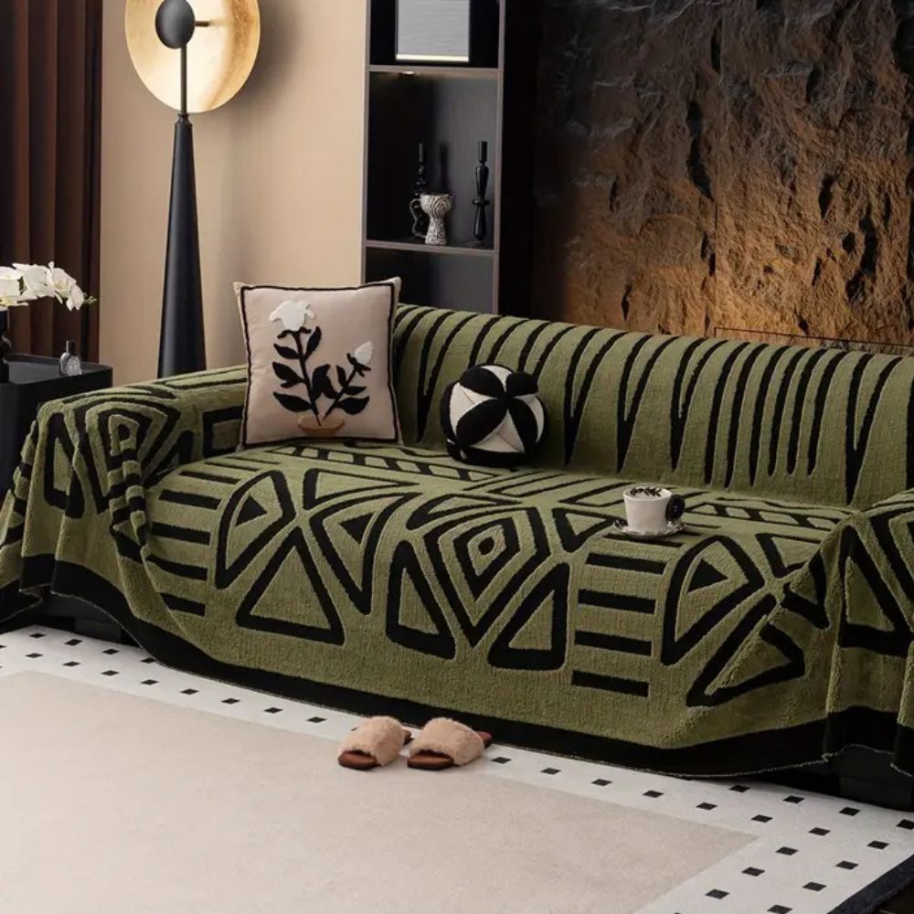 Jacquard Maze Sofa Cover