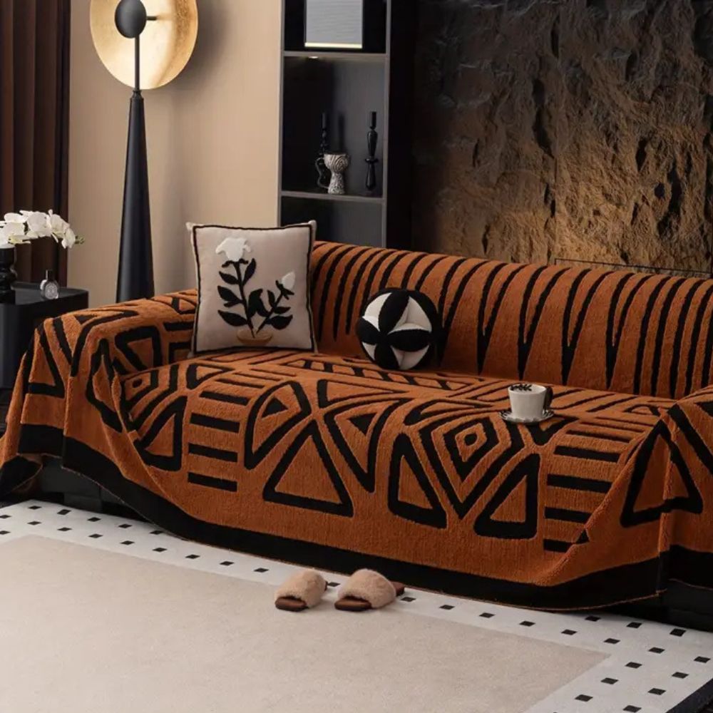 Jacquard Maze Sofa Cover