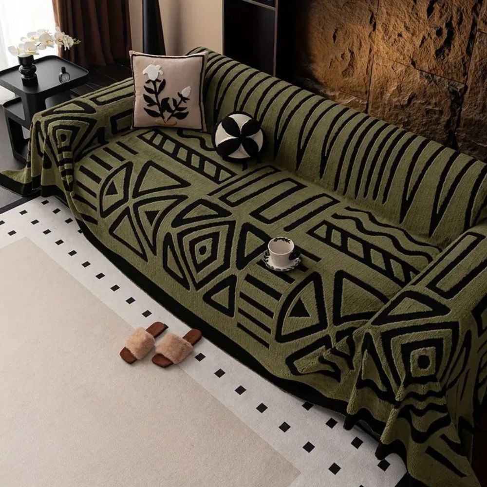 Jacquard Maze Sofa Cover