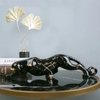 Jaguar Sculpture | Hand-Carved Stone & Polished Finish