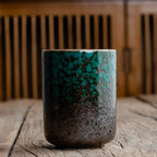 Japanese Tea Cup | Handleless Ceramic & Crackle Glaze | 301–400 mL