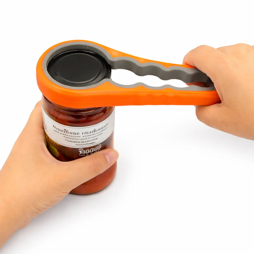 Jar & Bottle Opener | Non-Slip Grip & Leverage | Fits 1–3 In Lids