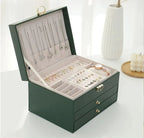 Jewellery Box | Multilayer Leather & Soft-Lined | 3 Levels