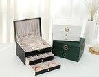 Jewellery Box | Multilayer Leather & Soft-Lined | 3 Levels