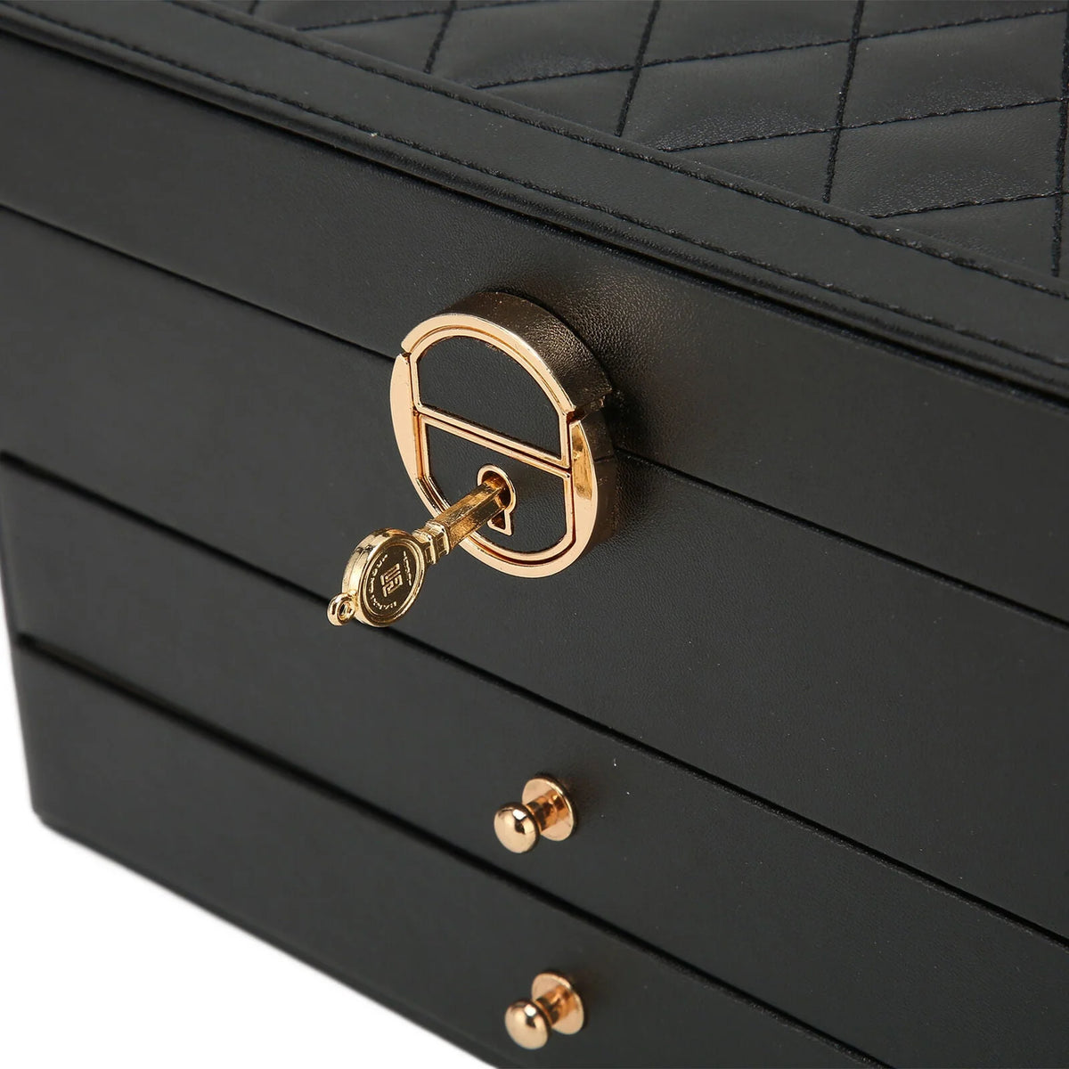 Jewellery Box | Multilayer Leather & Soft-Lined | 3 Levels