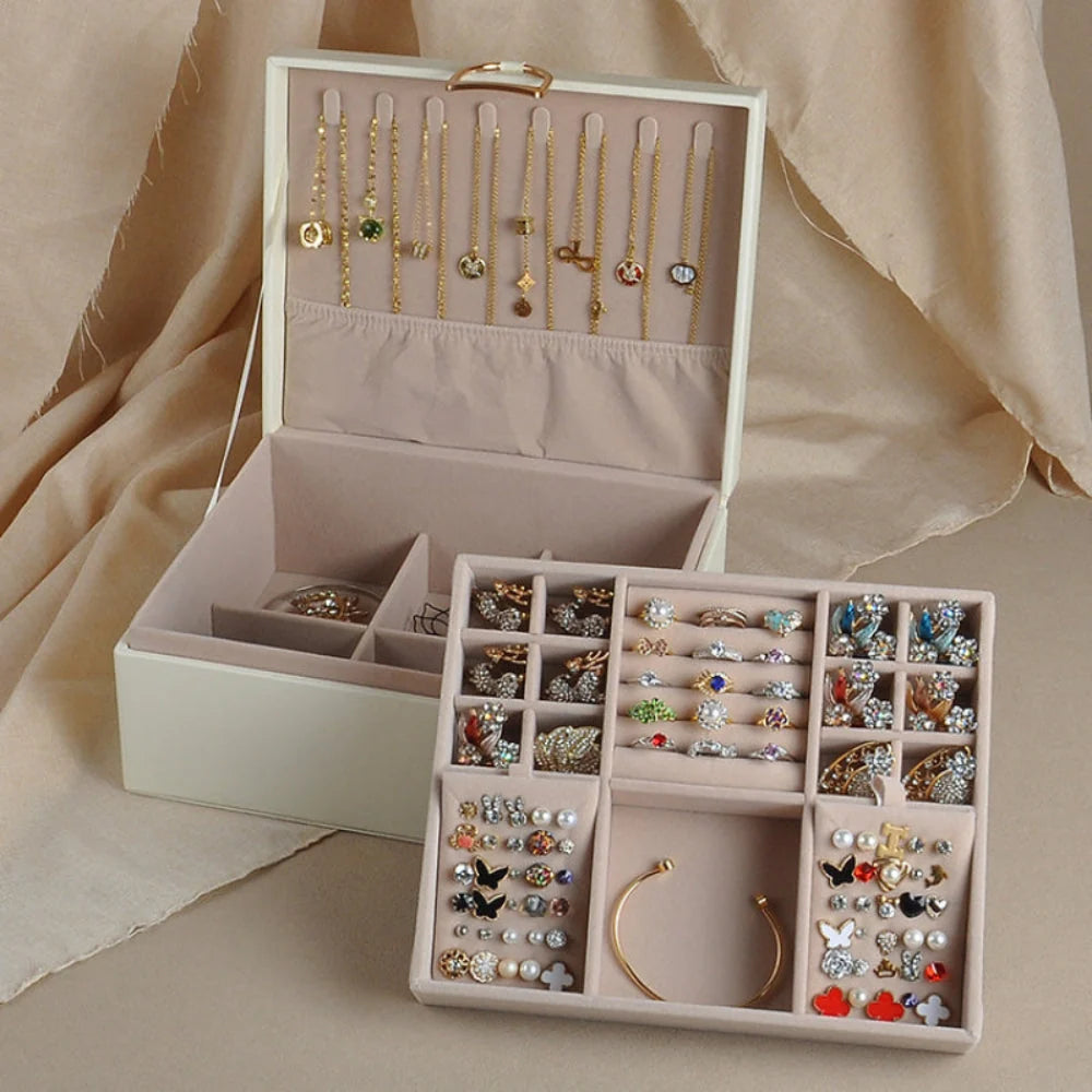 Jewelry Box | Expandable Two-Layer & Velvet-Lined